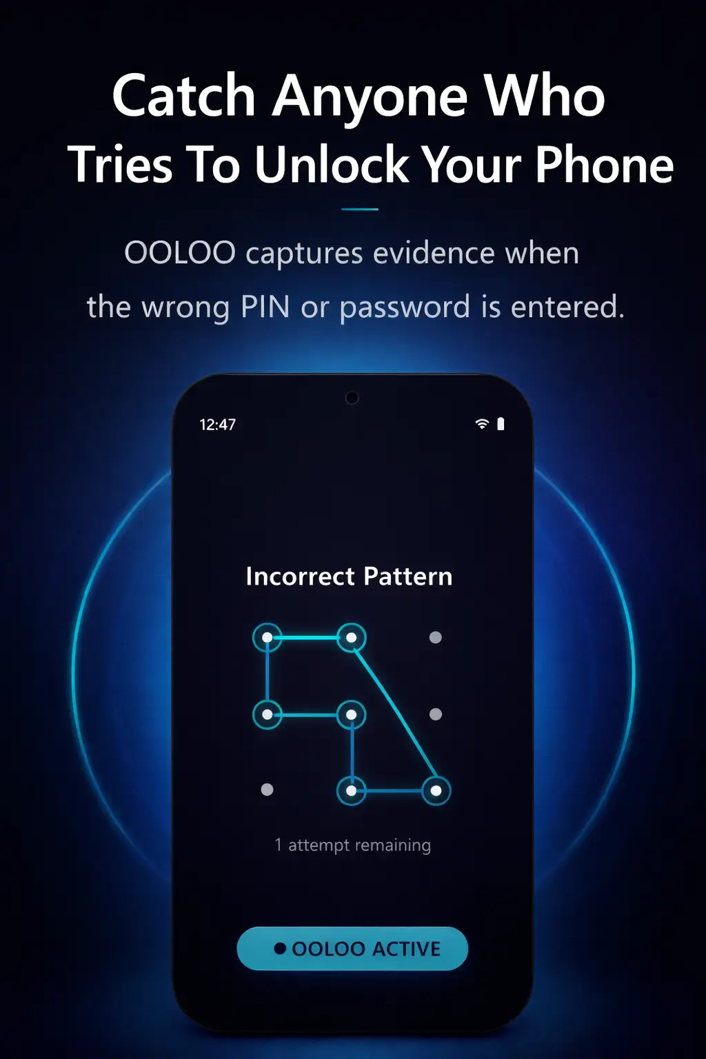 Unlock attempt detection screen